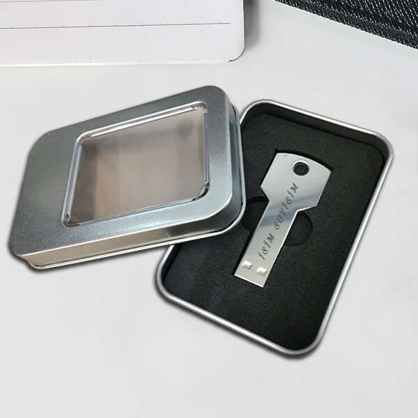 Kendin Tasarla Anahtar Şeklinde Metal Usb Flash Bellek | 32 GB